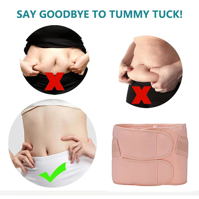 Cinta Pós-Parto e Pós-Cirúrgica com Suporte Abdominal e Lombar