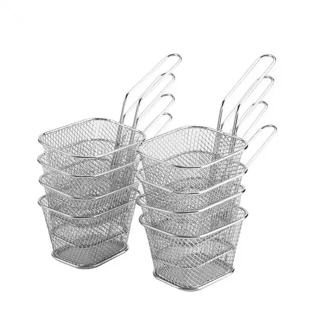 Mini Cesto de Fritura em Aço Inoxidável
