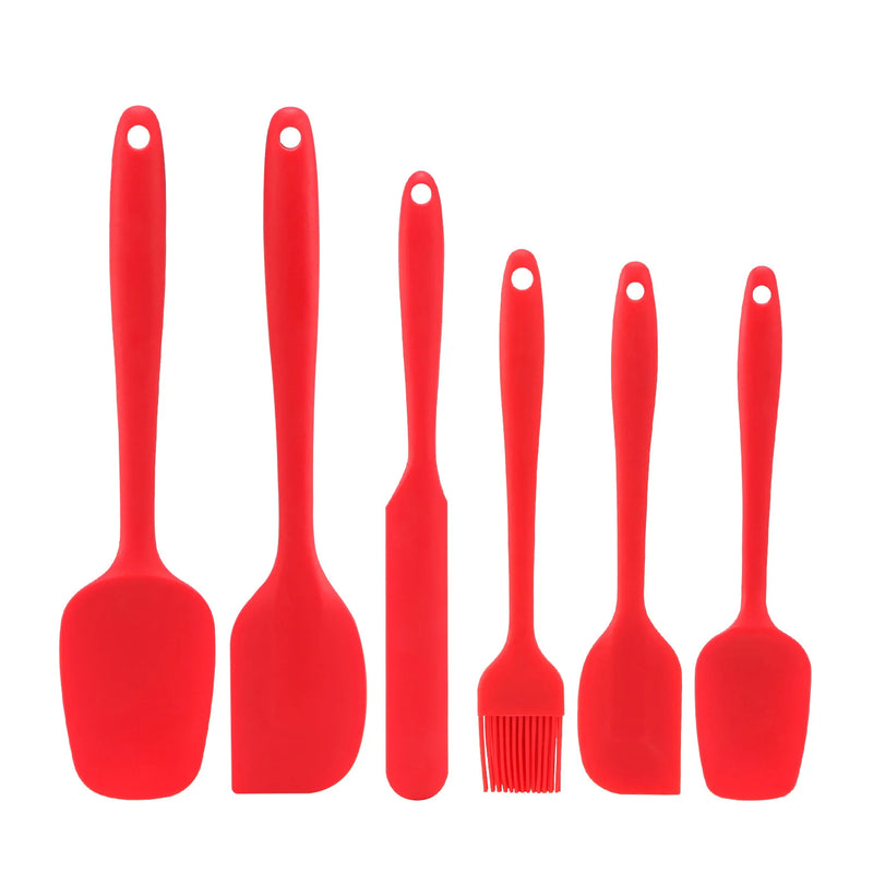 Kit com 6 Espátulas de Silicone