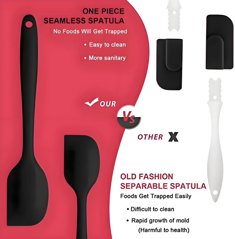 Kit com 6 Espátulas de Silicone