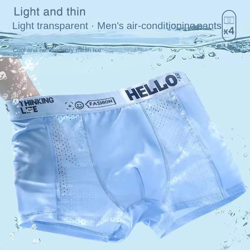 Cueca Boxer Masculina Ice Silk