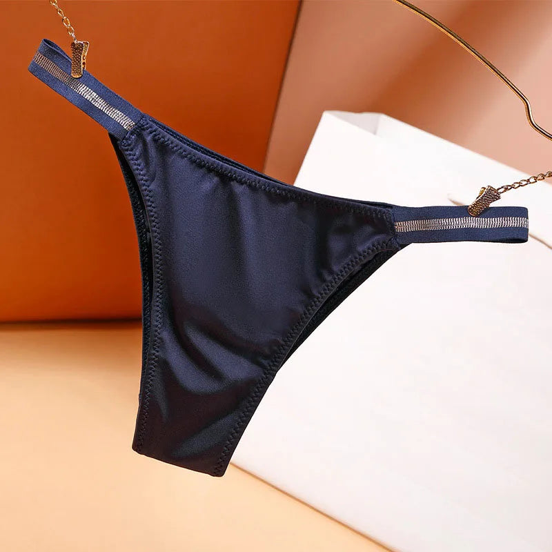 Calcinha feminina fio dental de seda