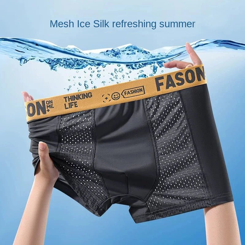 Cueca Boxer Masculina Ice Silk