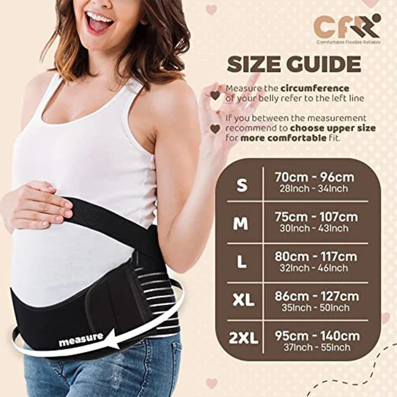Cinta Suporte para Gravidez, Faixa Abdominal com Ajuste de Cintura
