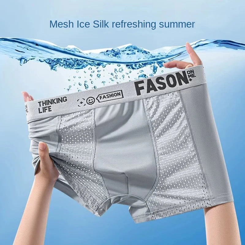 Cueca Boxer Masculina Ice Silk