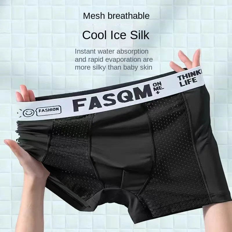 Cueca Boxer Masculina Ice Silk