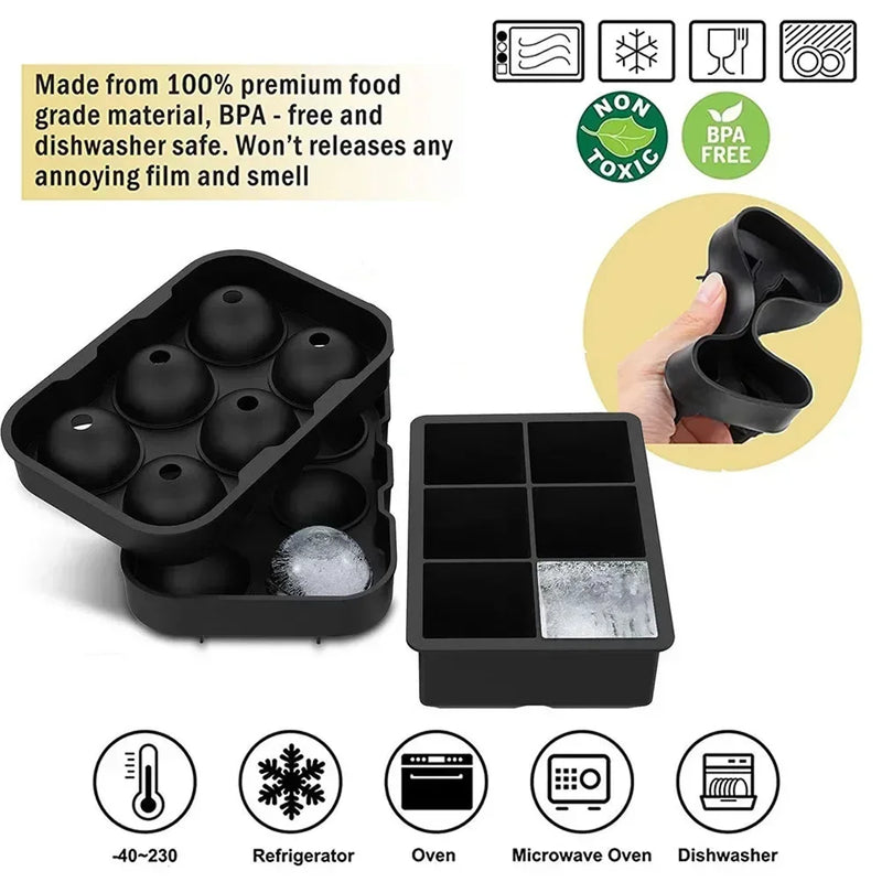 Moldes de Gelo em Silicone para Whisky
