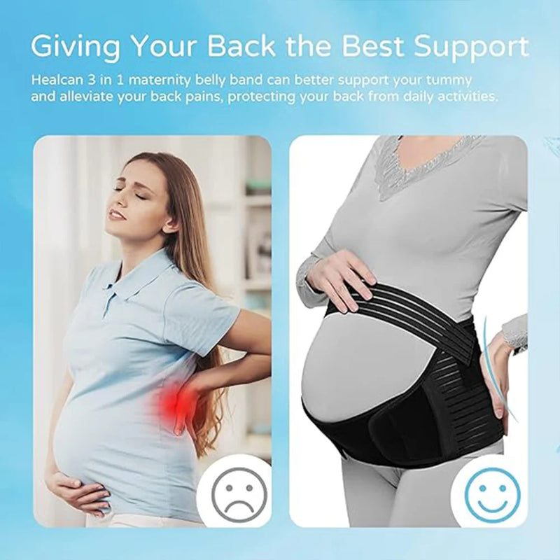 Cinta Suporte para Gravidez, Faixa Abdominal com Ajuste de Cintura