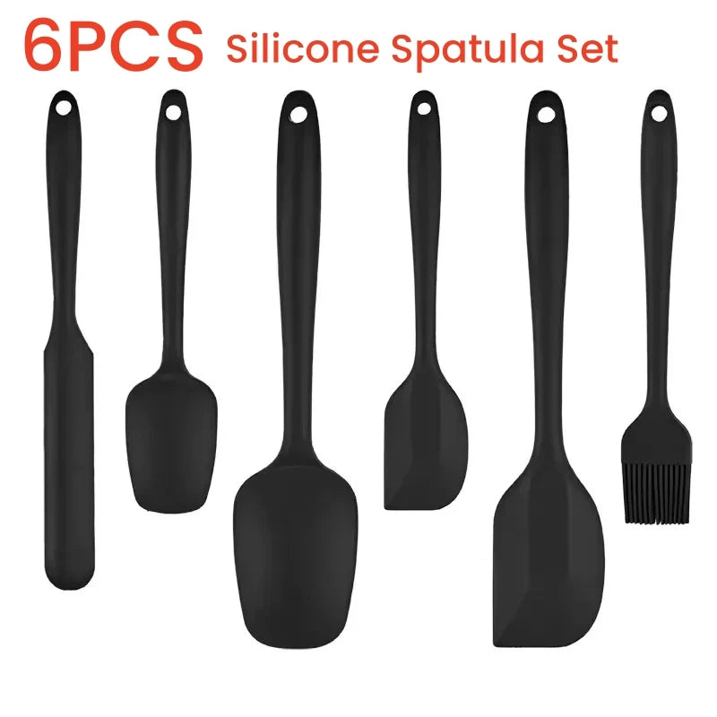 Kit com 6 Espátulas de Silicone