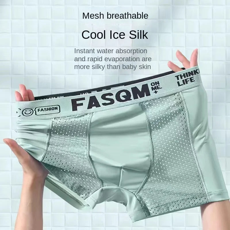 Cueca Boxer Masculina Ice Silk