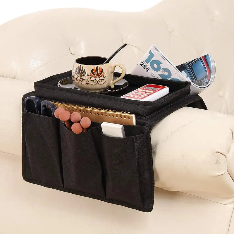 Organizador de Braço de Sofá com 6 Bolsos