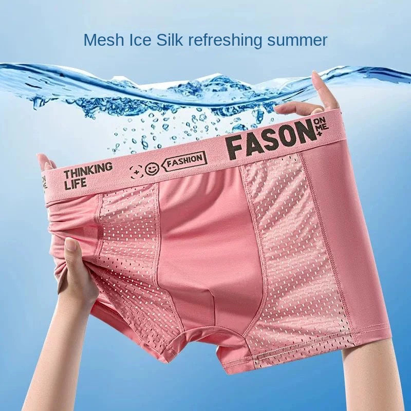 Cueca Boxer Masculina Ice Silk