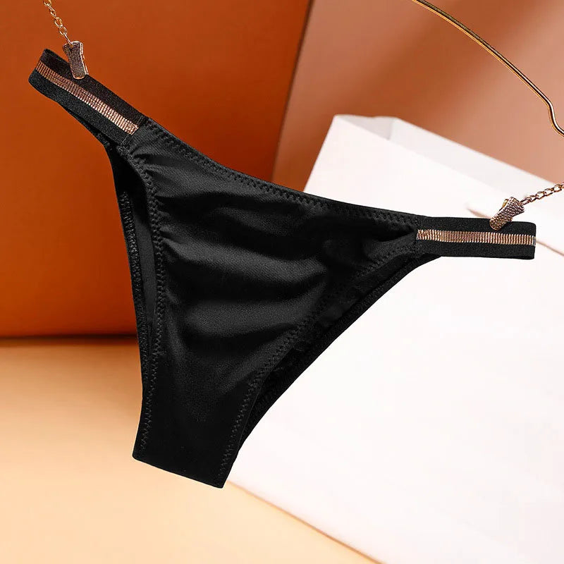 Calcinha feminina fio dental de seda