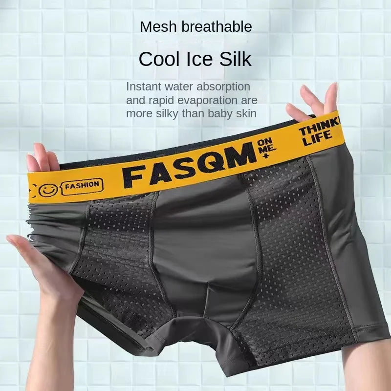 Cueca Boxer Masculina Ice Silk
